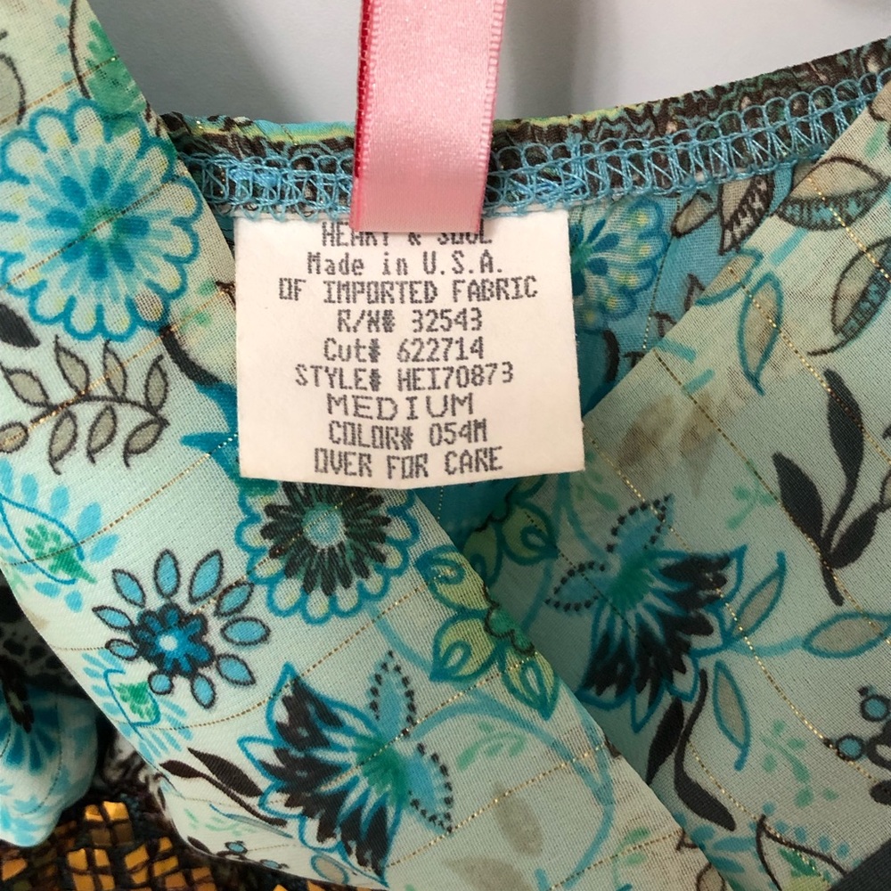 Heart Soul with Sheer Tank Top in Size M —#114 - Picture 9 of 13